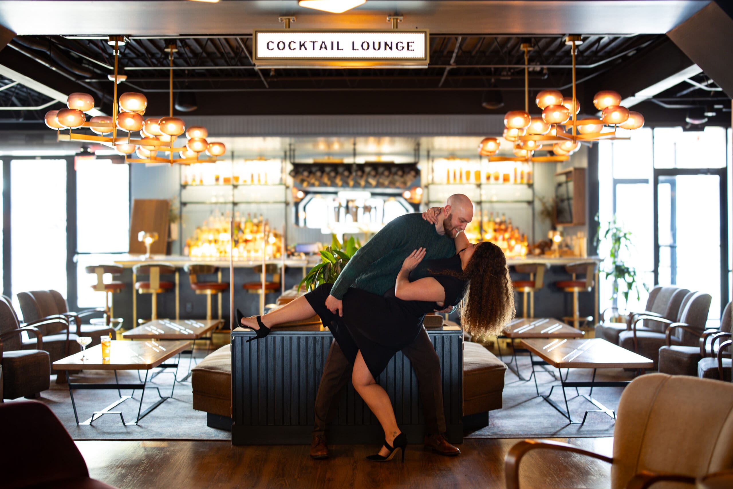 couples dancing in a hotel lounge