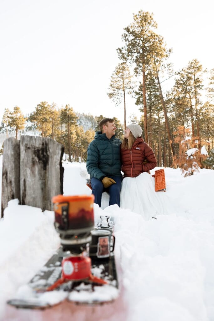 Outdoorsy bride and groom photos. 